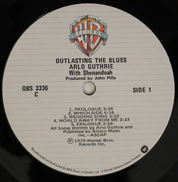 Arlo Guthrie With Shenandoah (2) : Outlasting The Blues (LP)