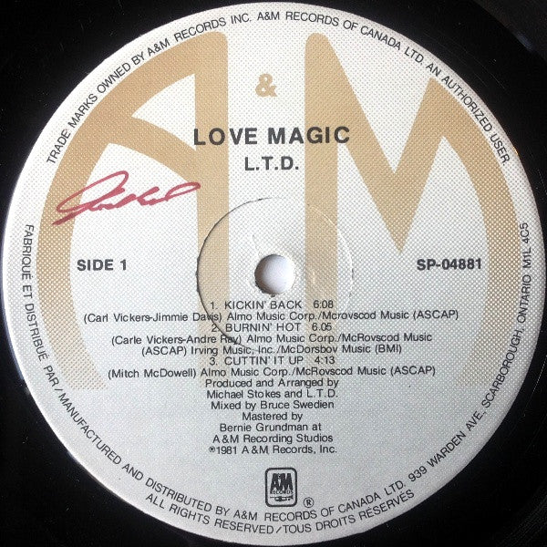 L.T.D. : Love Magic (LP, Album)