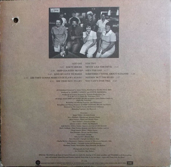 James Talley : Tryin' Like The Devil (LP, Album, Win)