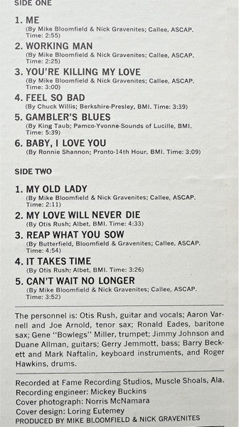 Otis Rush : Mourning In The Morning (LP, Album, PR )