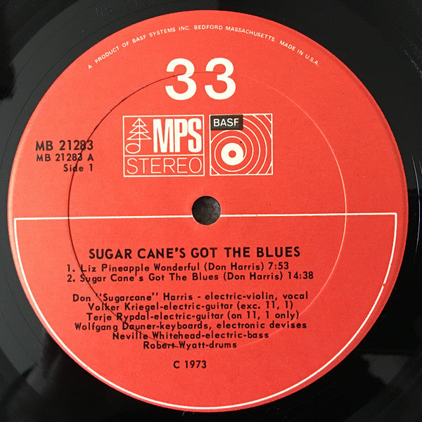 Don "Sugar Cane" Harris* : Sugar Cane's Got The Blues (LP, Album)