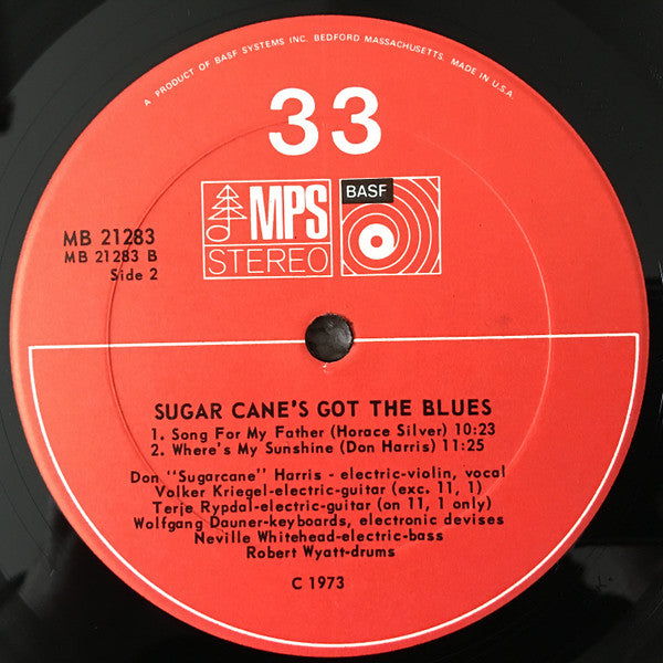 Don "Sugar Cane" Harris* : Sugar Cane's Got The Blues (LP, Album)