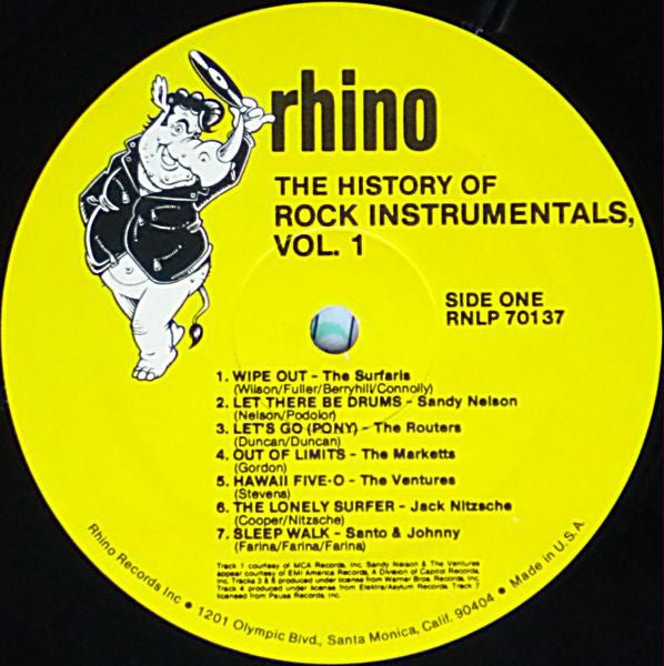 Various : The History Of Rock Instrumentals Volume 1 (LP, Comp)