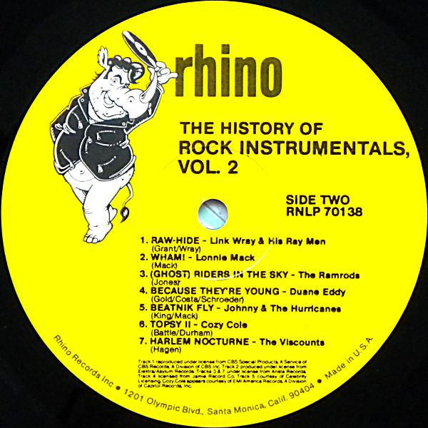 Various : The History Of Rock Instrumentals, Volume 2 (LP, Comp)