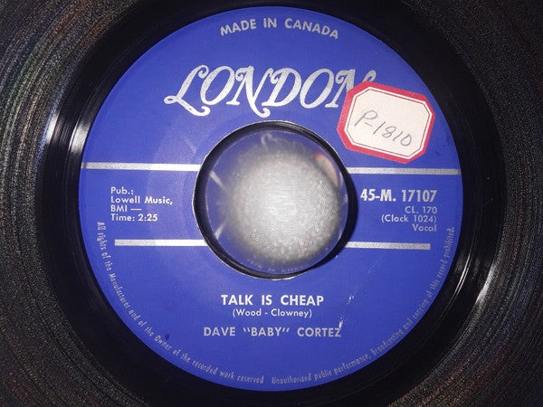 Dave "Baby" Cortez : Cat Nip / Talk Is Cheap (7", Single)