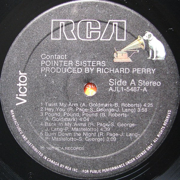 Pointer Sisters : Contact (LP, Album)