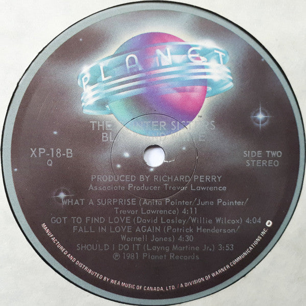 Pointer Sisters : Black & White (LP, Album)