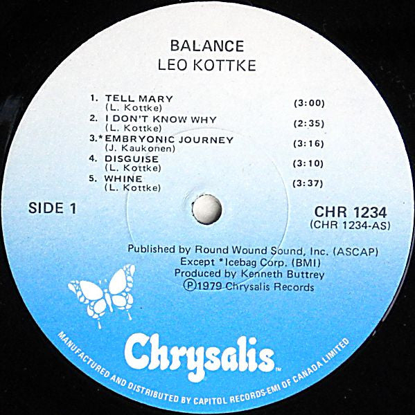 Leo Kottke : Balance (LP, Album)