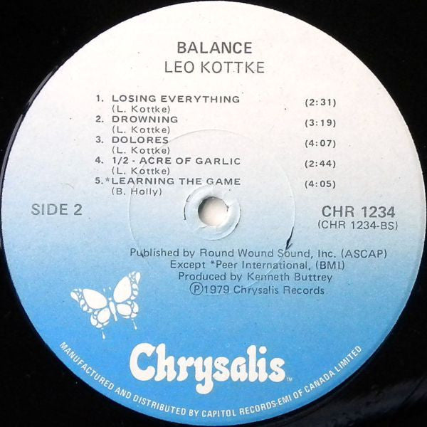 Leo Kottke : Balance (LP, Album)
