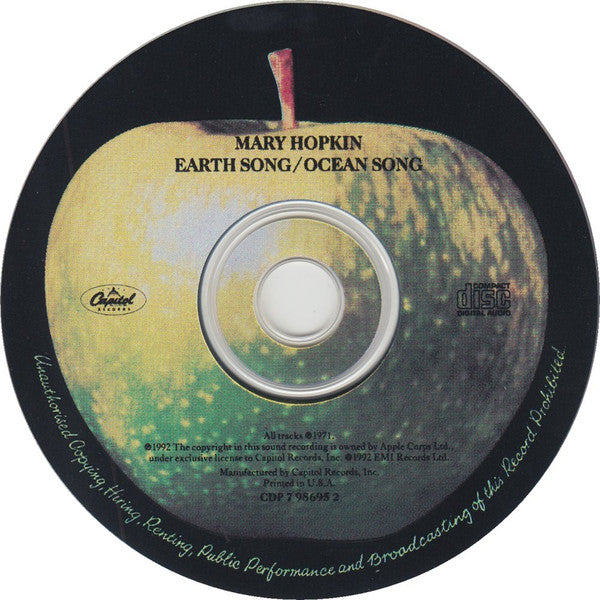 Mary Hopkin : Earth Song / Ocean Song (CD, Album, RE)