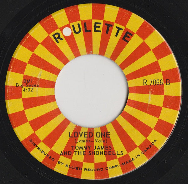 Tommy James & The Shondells : She (7")