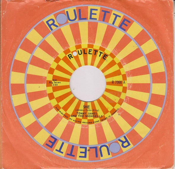Tommy James & The Shondells : She (7")