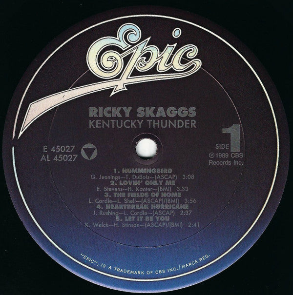 Ricky Skaggs : Kentucky Thunder (LP, Album)