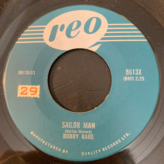 Bobby Bare : Sailor Man / Island Of Love  (7", Single)
