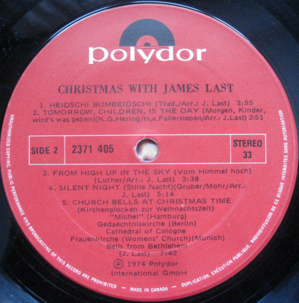 James Last : Christmas With James Last (LP)