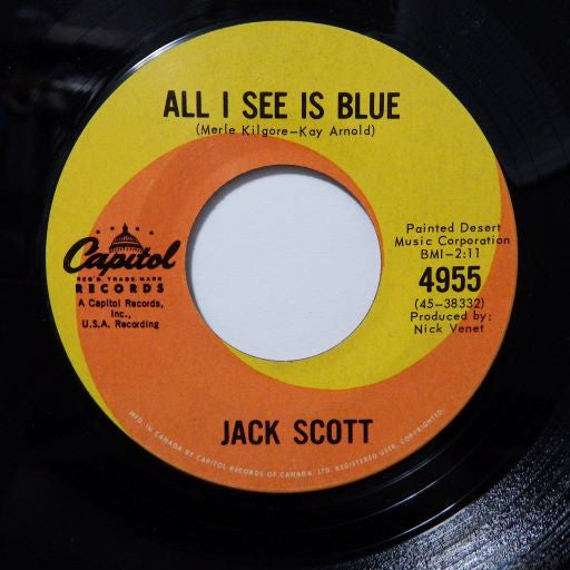 Jack Scott : All I See Is Blue (7", Single)