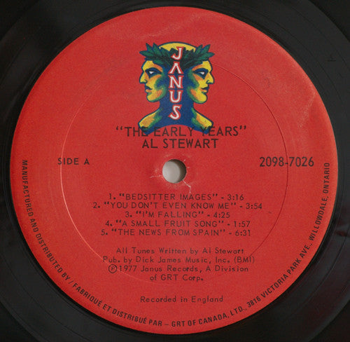 Al Stewart : The Early Years (2xLP, Comp)