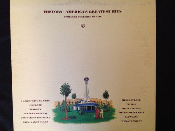 America (2) : History - America's Greatest Hits (LP, Comp)