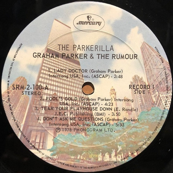 Graham Parker And The Rumour : The Parkerilla (2xLP, Album, Gat)