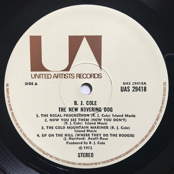 B.J. Cole* : The New Hovering Dog (LP, Album)