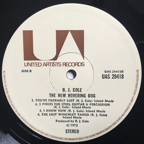B.J. Cole* : The New Hovering Dog (LP, Album)