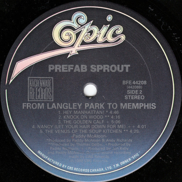 Prefab Sprout : From Langley Park To Memphis (LP, Album)
