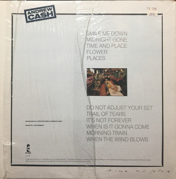 Andrew Cash : Time And Place (LP, Album)