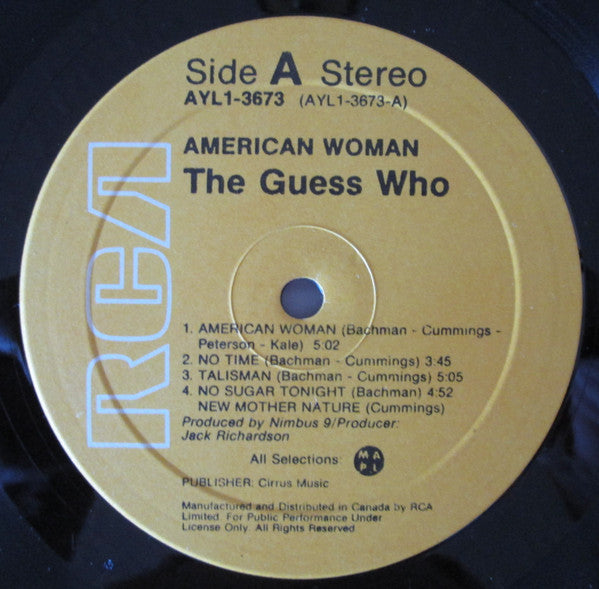 The Guess Who : American Woman (LP, Album, RE)