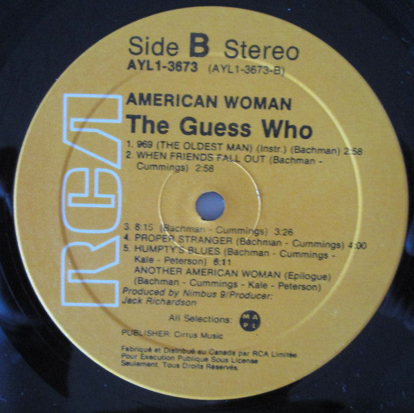 The Guess Who : American Woman (LP, Album, RE)