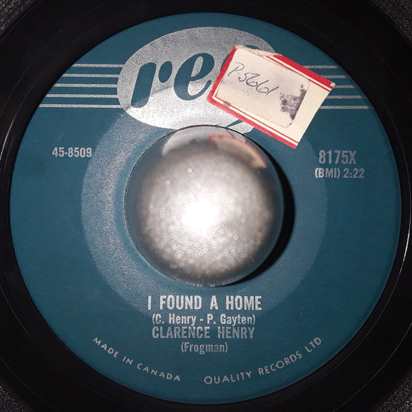 Clarence "Frogman" Henry : It Won't Be Long / I Found A Home (7", Single)