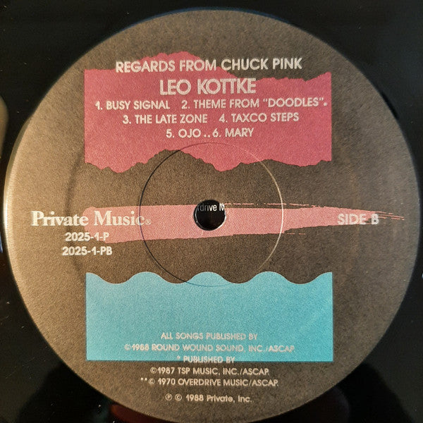 Leo Kottke : Regards From Chuck Pink (LP, Album)