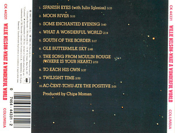 Willie Nelson : What A Wonderful World (CD, Album)