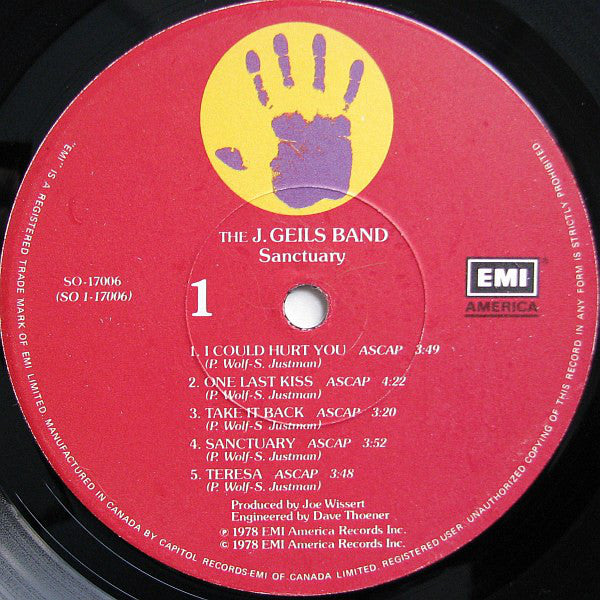 The J. Geils Band : Sanctuary. (LP, Album)