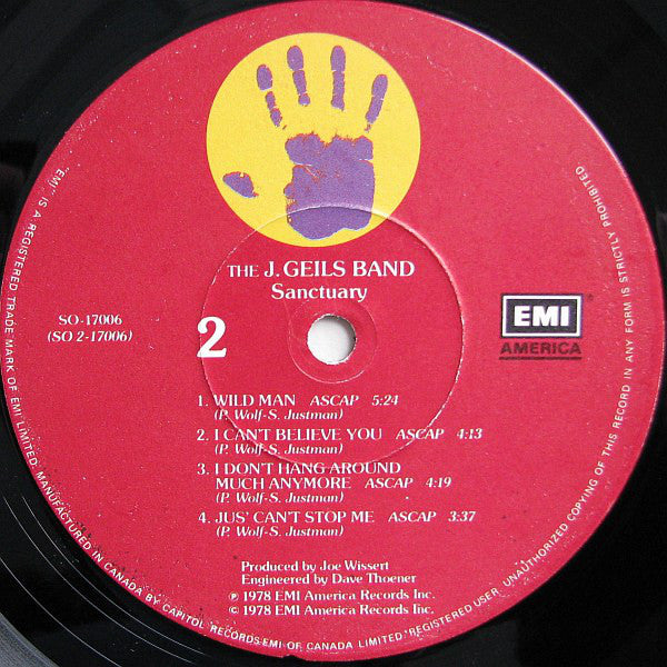 The J. Geils Band : Sanctuary. (LP, Album)