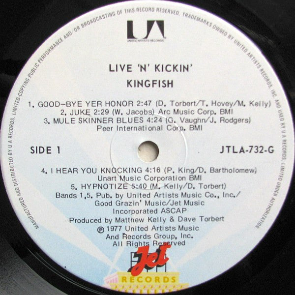 Kingfish : Live 'N' Kickin' (LP, Album)