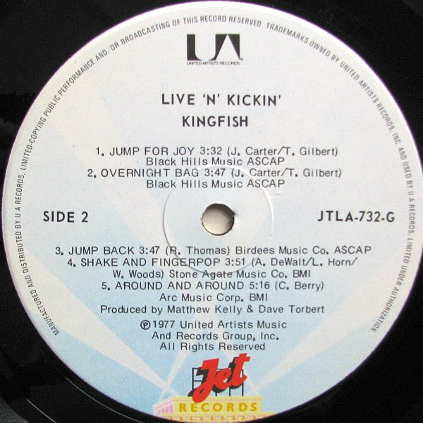 Kingfish : Live 'N' Kickin' (LP, Album)