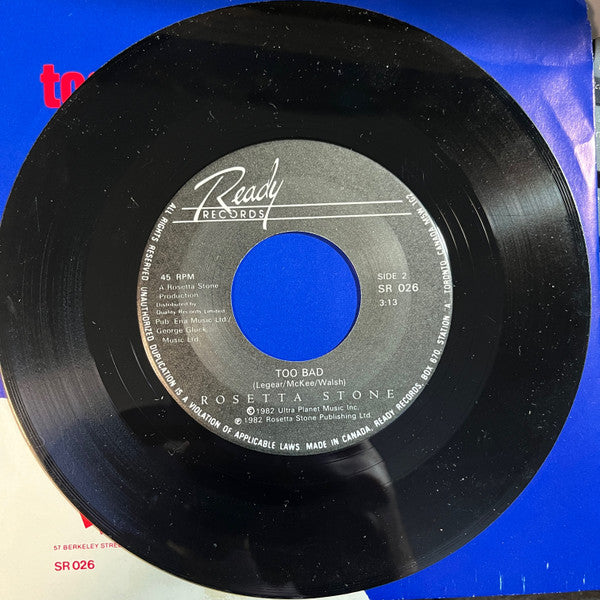 Rosetta Stone (2) : Straight From The Heart (7", Single)