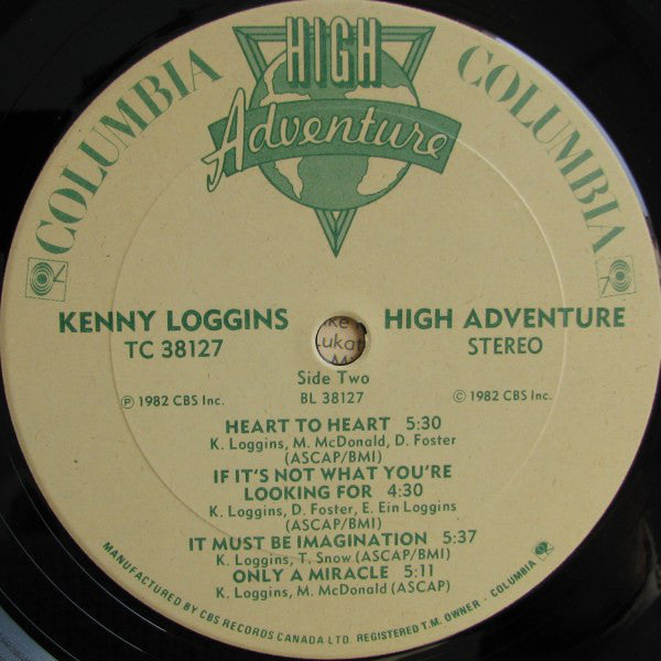 Kenny Loggins : High Adventure (LP, Album)