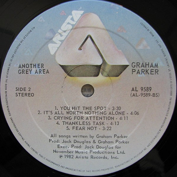 Graham Parker : Another Grey Area (LP, Album)