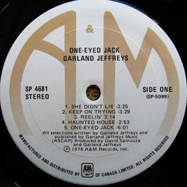 Garland Jeffreys : One-Eyed Jack (LP, Album)