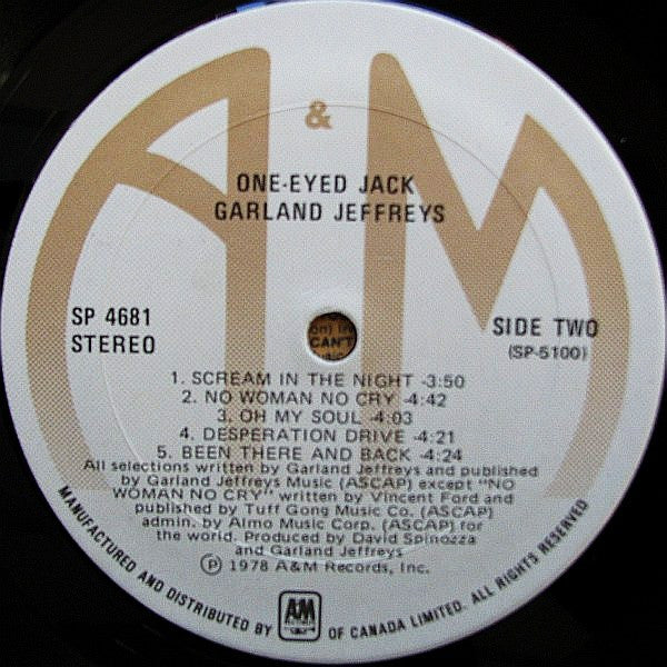 Garland Jeffreys : One-Eyed Jack (LP, Album)