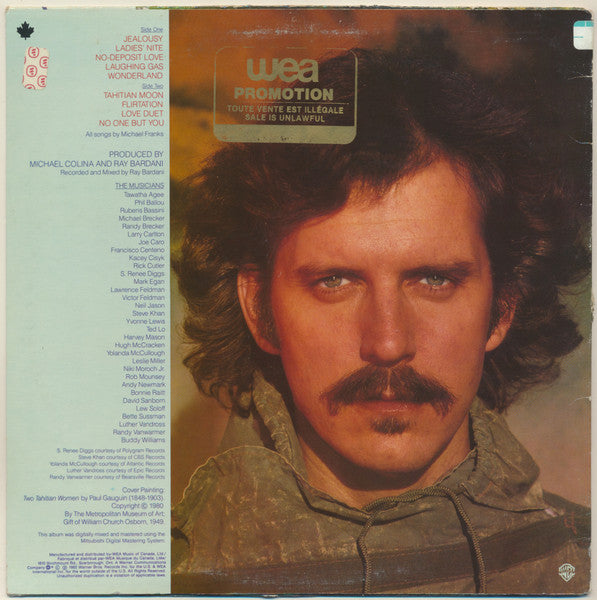 Michael Franks : Objects Of Desire (LP, Album, Promo)