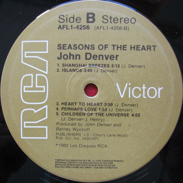 John Denver : Seasons Of The Heart (LP, Album, Gat)
