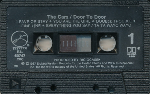 The Cars : Door To Door (Cass, Album, Club)