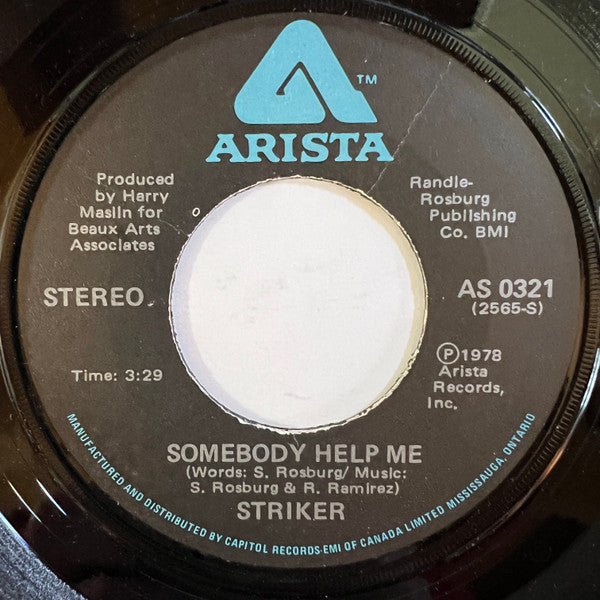 Striker (29) : More Than Enough (7", Single)