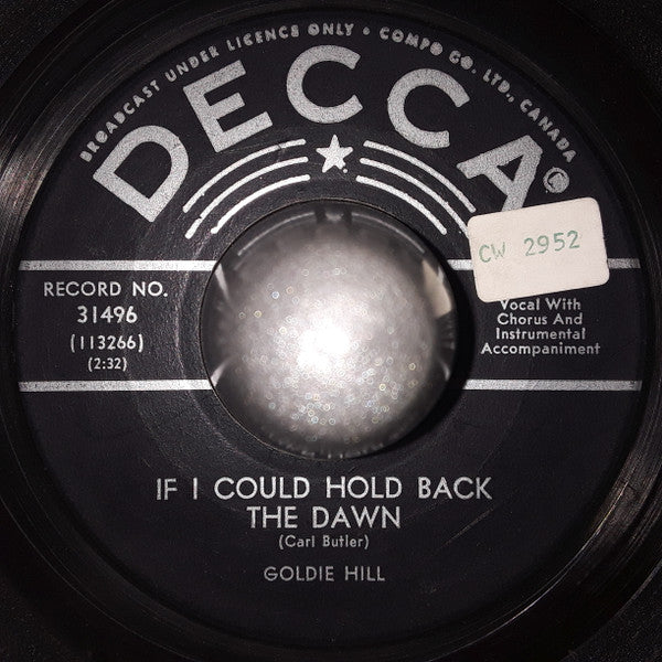 Goldie Hill : I'm Gonna Bring You Down (7", Single)