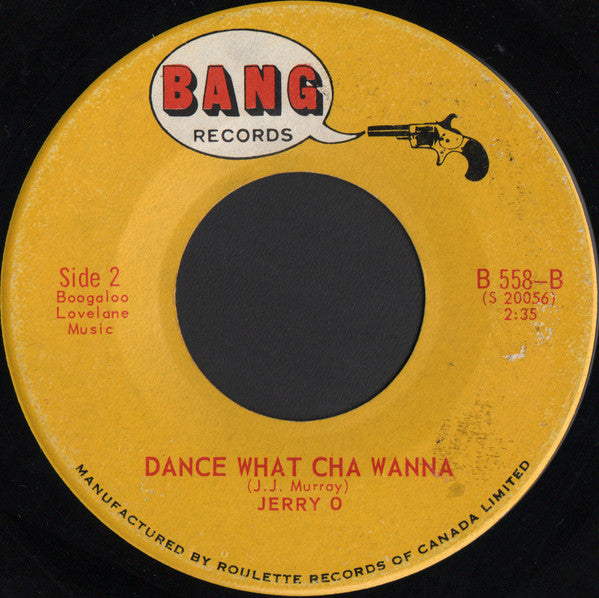 Derek (3) / Jerry O : Cinnamon / Dance What Cha Wanna (7")