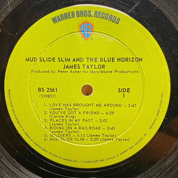 James Taylor (2) : Mud Slide Slim And The Blue Horizon (LP, Album, Gat)