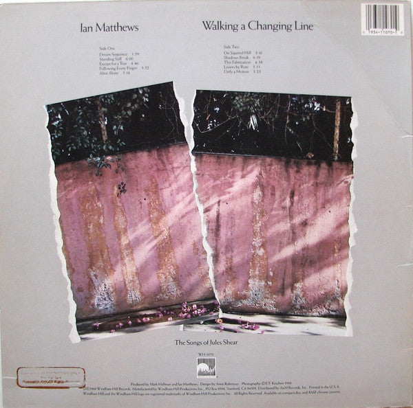 Ian Matthews* : Walking A Changing Line (LP, Album)