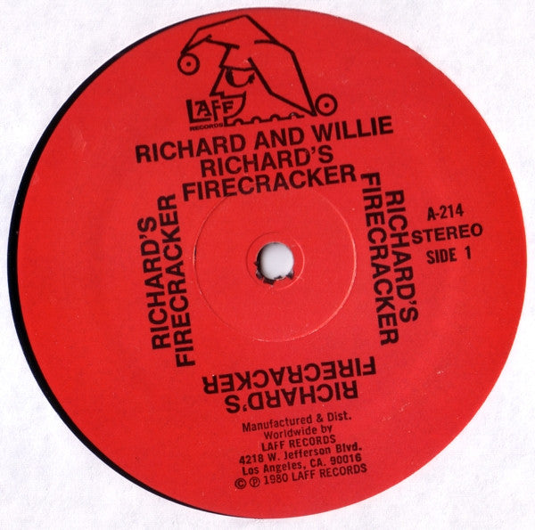 Richard & Willie : Richard's Firecracker (LP, Album)